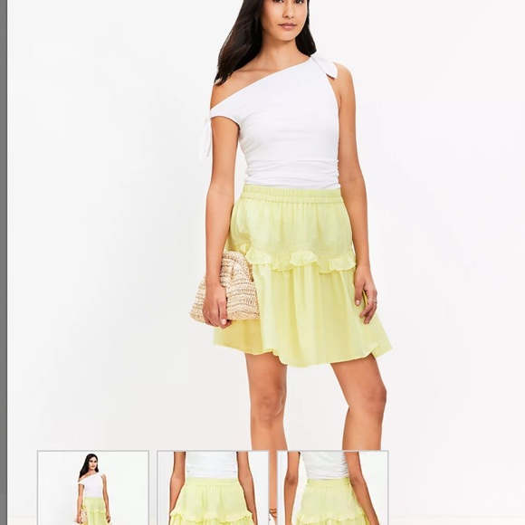 Yellow Ruffle Skirt - Picture 3 of 3